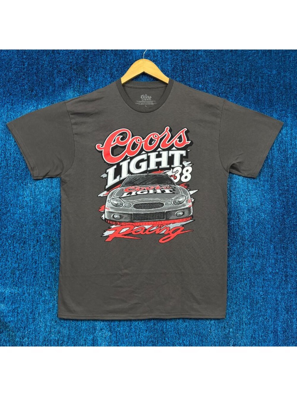 Coors Light Racing Team Number 38 Car Animated Poster Tee L